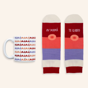 Kit taza + calcetines “Ay mamá, te quiero”