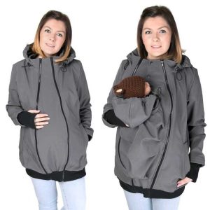 Abrigo de porteo y embarazo Everest 5 en 1. Softshell – varios colores –